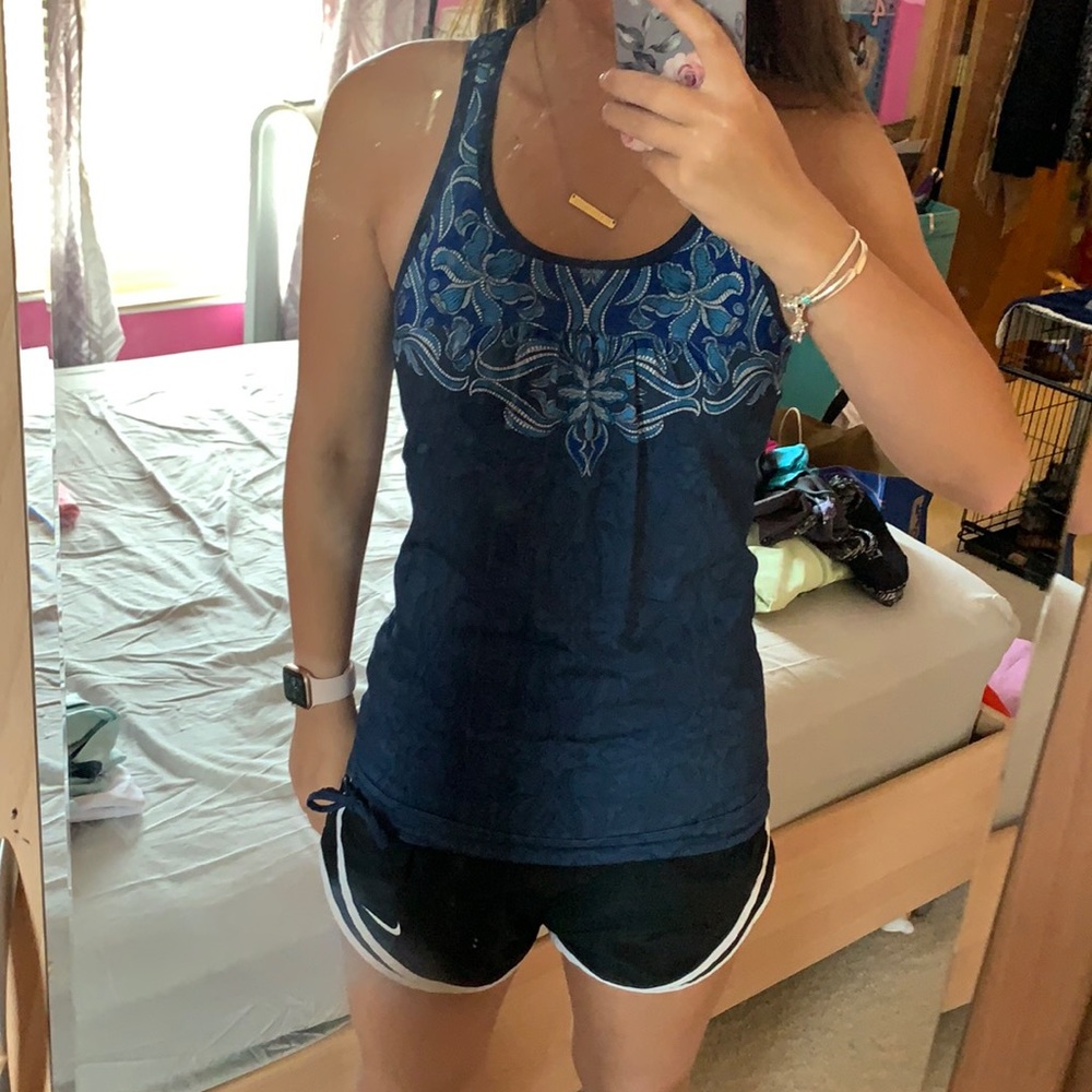Blue Athleta Tank Top